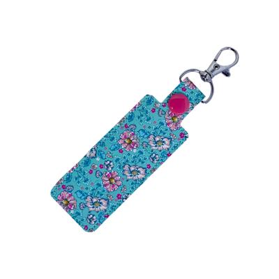 Teal Floral Lip Balm Holder
