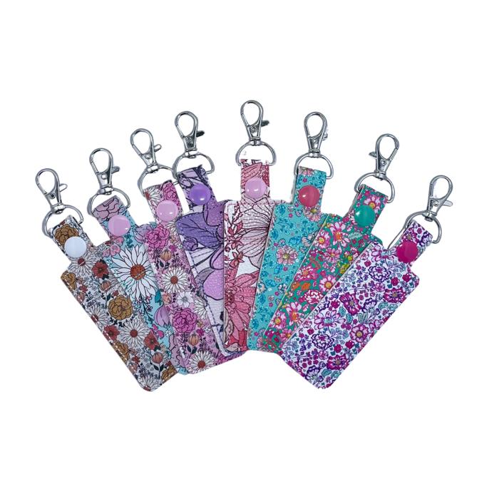White Boho Floral Lip Balm Holder