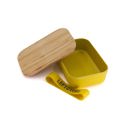  Set of 3 Leftovers Bamboo Lunch Box in Vivid Yellow | Eco-Friendly and Sustainable | 7.5" x 5" x 2"