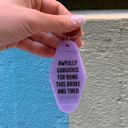 Awfully Gorgeous Vintage Style Motel Keychains with Funny Sayings in 30+ Styles