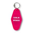 Goblin Woman Vintage Style Motel Keychains with Funny Sayings in 30+ Styles