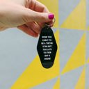 Born Too Late to Ever Buy a House Vintage Style Motel Keychains with Funny Sayings in 30+ Styles