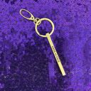 Good As Gold Gold Bar Skinny Keychains - Metal Quote Key Holder
