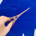 Bronze Eiffel Tower Mini Scissors in Antique Bronze | Giftable Stocking Stuffer Embroidery Utility Scissors Desk Accessory