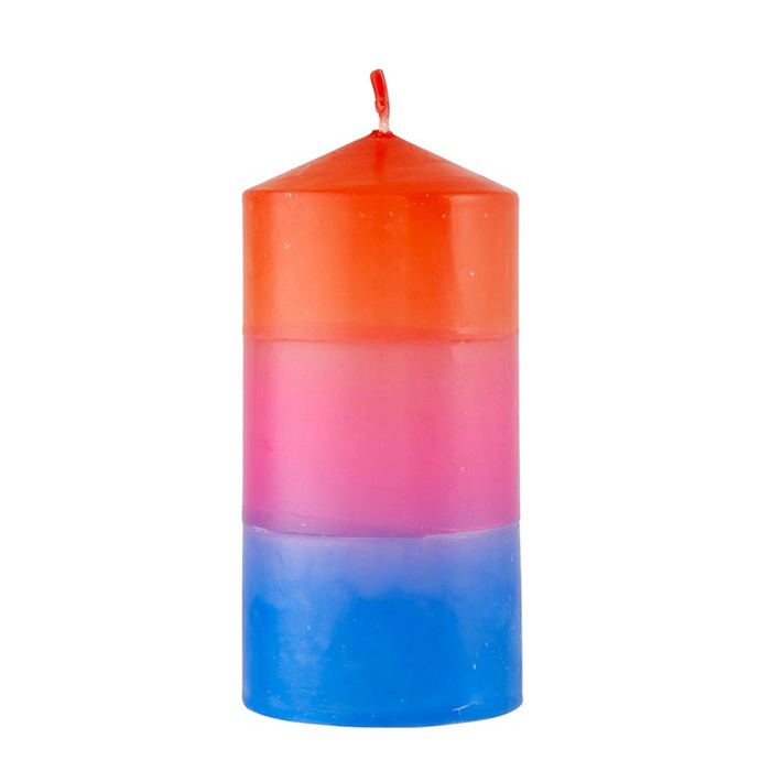 Ombre and Floral Feminine Pillar Candles | Home Gift for Her