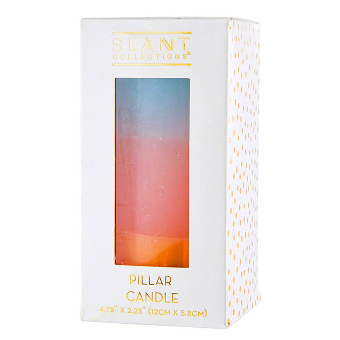 Ombre and Floral Feminine Pillar Candles | Home Gift for Her