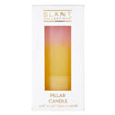 Mini Pillar Candle in Pink Orange White Ombre and Floral Feminine Pillar Candles | Home Gift for Her