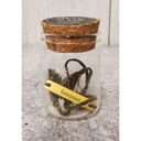 Feminist Stamped Brass Bar Woven Thread Bracelet Giftable String Bracelets in a Glass Keepsake Jar - Mama, Girl Boss, Peace Out, Feminist, You're My Fave, Me and You 
