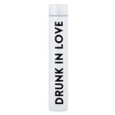 Drunk In Love Flask Bottle in White Giftable Skinny Flask or Water Bottle 3 Styles: Pop Fizz Clink, Tie the Knot, Drunk in Love - In Cardboard Tube for Gifting