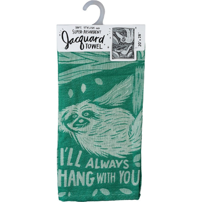I'll Always Hang With You Cute Sloth and More Jacquard Gift Kitchen Towels