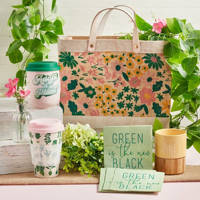 Pretty Eco- and Plant-Themed To-Go Mugs with Silicone Lids | Eco-friendly Gifts - 5 Options!