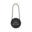 Happy New Year Leather Wine Bottle Tag Leather Wine Bottle Tag - 4 Options | Wine Gift Label Accessory