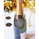 Happy New Year Leather Wine Bottle Tag Leather Wine Bottle Tag - 4 Options | Wine Gift Label Accessory