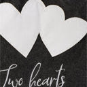Two Hearts One Love You & I Are More Than Friends, We're Like a Really Small Gang Towel and Other Funny Cute Gift Dish Tea Towels