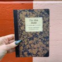 I'm The Boss Rustic Printed Journal | Lays Flat | Printed with Designs from Actual Vintage Books Pretty Bound Journals - Giftable Notebooks in 12+ Styles | Double-Sided Journal