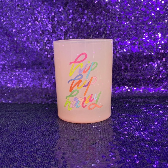 Double Old Fashioned Party Glasses - Hip Hip Hooray, Cheers to You, Better Not Pout 