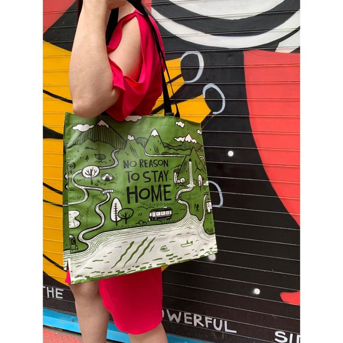 Large Market Shopper Totes with Cute Designs and Sayings | Daily Shopping Storage Bag