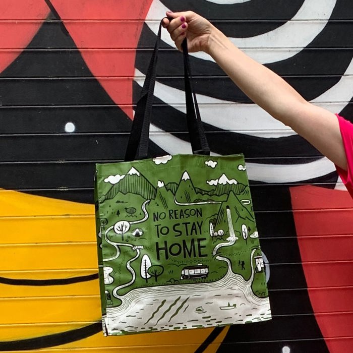 Large Market Shopper Totes with Cute Designs and Sayings | Daily Shopping Storage Bag