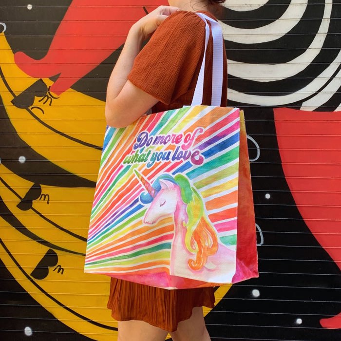 Large Market Shopper Totes with Cute Designs and Sayings | Daily Shopping Storage Bag