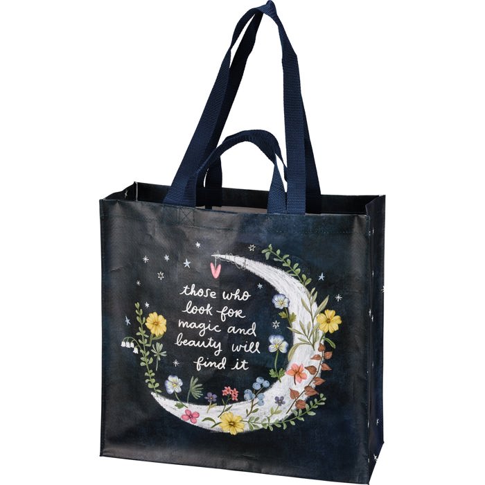 Large Market Shopper Totes with Cute Designs and Sayings | Daily Shopping Storage Bag