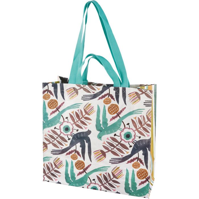 Large Market Shopper Totes with Cute Designs and Sayings | Daily Shopping Storage Bag