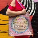 Spread Kindness Market Tote | Shopping Grocery Bag | 15.50" x 15.25" x 6" Large Market Shopper Totes with Cute Designs and Sayings | Daily Shopping Storage Bag