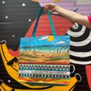 It's A Good Day To Be Happy Beach Shopping Tote Bag | Extra Large Market Eco Bag Large Market Shopper Totes with Cute Designs and Sayings | Daily Shopping Storage Bag