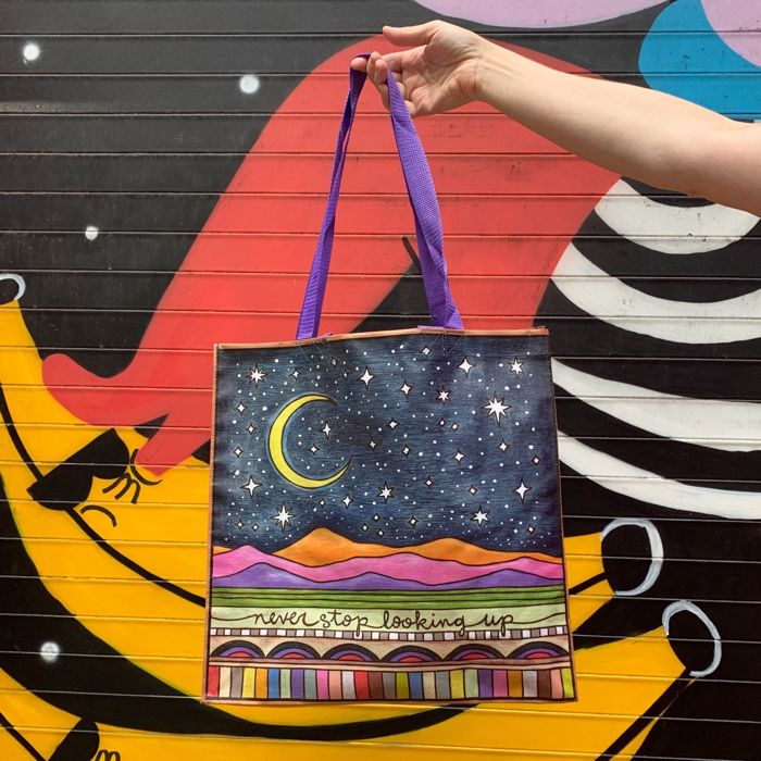 Large Market Shopper Totes with Cute Designs and Sayings | Daily Shopping Storage Bag