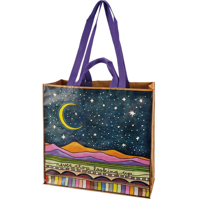 Large Market Shopper Totes with Cute Designs and Sayings | Daily Shopping Storage Bag