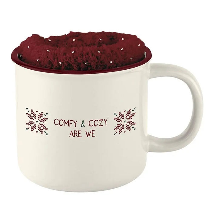 Giftable Mug and Cozy Sock Set  | Gift Coffee Lovers - 3 Styles Available 
