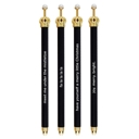 Black Holiday Crown Pen Set of 12 | Giftable Quote Pens | Novelty Office Desk Supplies Crown Pens Set of 12 | Giftable Pens | Novelty Office Desk Supplies