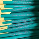 Token Motivational Pen: "You Can Probably Do It" Ballpoint Teal Pen Gen Z Aesthetic Blue Ink Pens | Pens with Funny Sayings