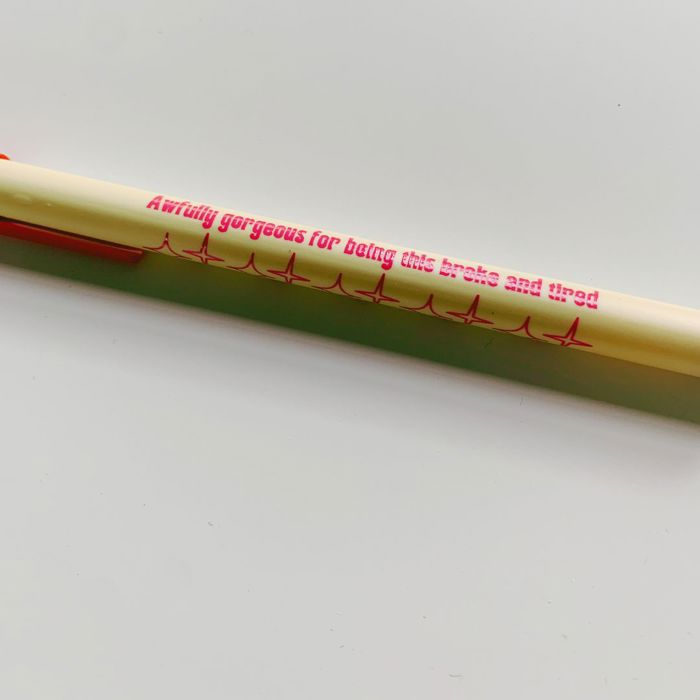 Gen Z Aesthetic Blue Ink Pens | Pens with Funny Sayings