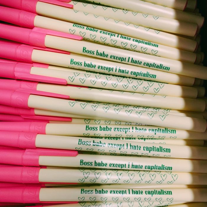 Gen Z Aesthetic Blue Ink Pens | Pens with Funny Sayings