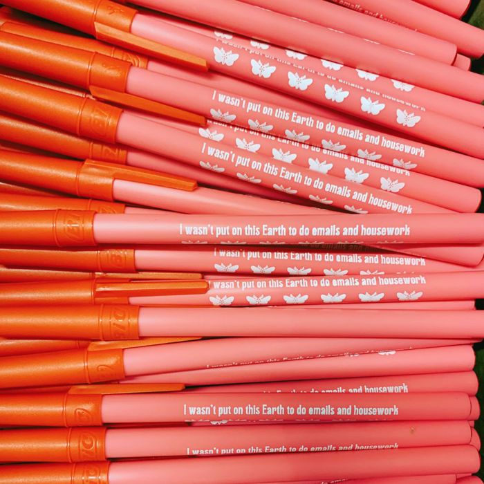 Gen Z Aesthetic Blue Ink Pens | Pens with Funny Sayings