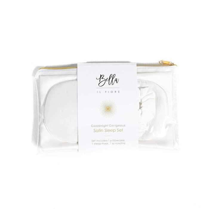 Giftable Goodnight Gorgeous Satin Sleep Set [Includes Pillowcase, Sleep Mask + Scrunchie]