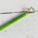 Be Brilliant - Be You Future Is Female Chartreuse Green Gem Pen | Giftable Single Pen | Novelty Office Desk Supplies