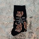 These Are My Knock 'Em Dead Socks Tiger My Last Flying F@#* Socks | Colorful Novelty Unisex Socks | Gift for Her