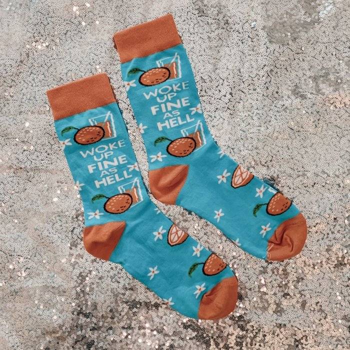 My Last Flying F@#* Socks | Colorful Novelty Unisex Socks | Gift for Her