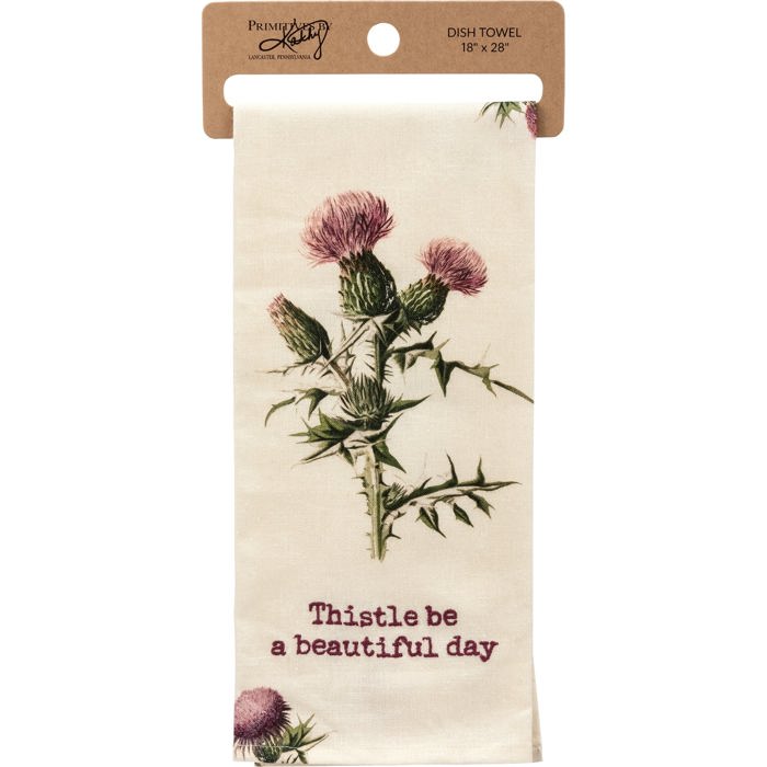 Mothers Day Flower Pun Embroidered Tea and Dish Towels | Novelty Kitchen Hand Towels
