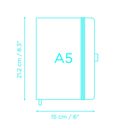 Wink Pop Art Notebook with 190 Dot Grid Pages Cute and Cozy Accessories | Christmas Holiday Gift Ideas - Stocking Stuffers Under $15
