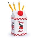 Cherry Milk Shake Ceramic Pen Pot Cute and Cozy Accessories | Christmas Holiday Gift Ideas - Stocking Stuffers Under $15