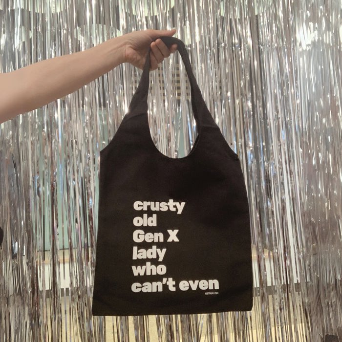 Funny Slouchy Canvas Tote Bags with Humorous Slogans
