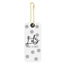 Gift Tag Book in Black and White | 24 Minimalist Tags with Gold Ball Chains Gift Tag Books for Different Occasions | Funny, Minimalist & Merci Beaucoup Collections