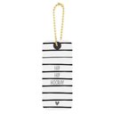 Gift Tag Book in Black and White | 24 Minimalist Tags with Gold Ball Chains Gift Tag Books for Different Occasions | Funny, Minimalist & Merci Beaucoup Collections