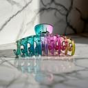 The Lobster in Rainbow Ombre Strong Hair Claw for Long Hair | Claw Clip Hair Accessories