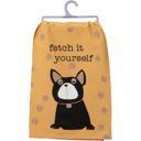 Fetch It Yourself All Food Must Go To The Lab For Testing Dog Dish Cloth Towel Black Lab Labrador Retriever Funny Quote Gift