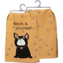 Fetch It Yourself All Food Must Go To The Lab For Testing Dog Dish Cloth Towel Black Lab Labrador Retriever Funny Quote Gift