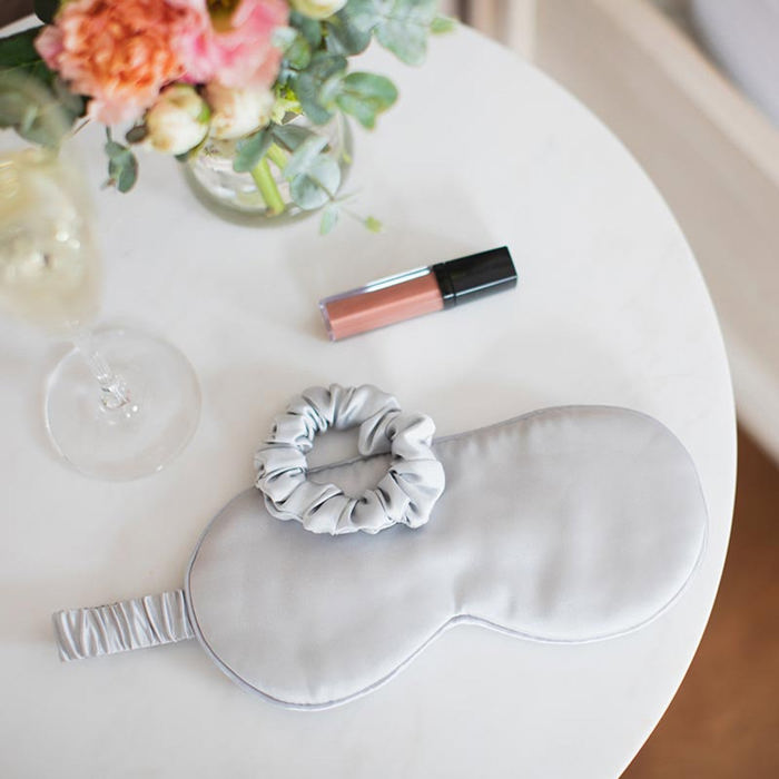 Giftable Goodnight Gorgeous Satin Sleep Set [Includes Pillowcase, Sleep Mask + Scrunchie]