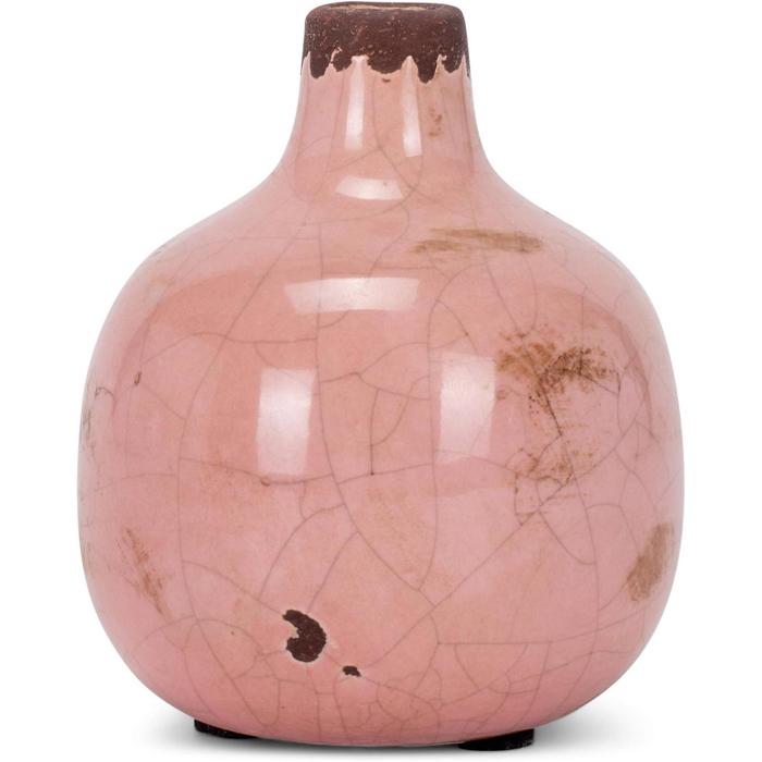 Mini Ceramic Vase | Glossy Round Bud Vase | Small Decorative Accent for Home or Gift